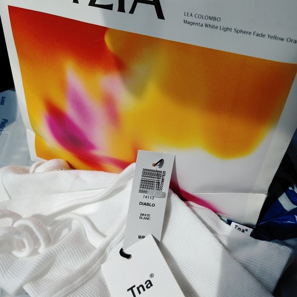 NWT TNA aritzia diablo tank white - Picture 6 of 9